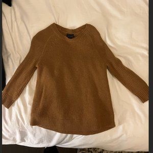 J Crew 100% italian cashmere sweater camel